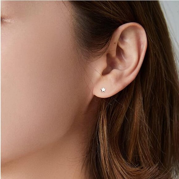 Screw on Earring Backs for Women,Hypoallergenic Surgical Steel Stud Earrings Bal - Picture 3 of 7